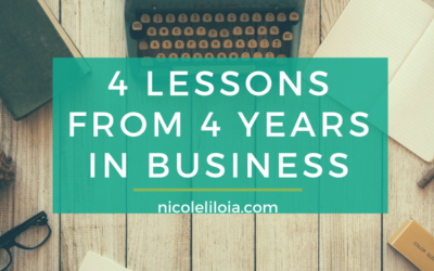 4 Lessons from 4 Years in Business