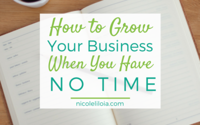 How To Grow Your Business When You Have No Time